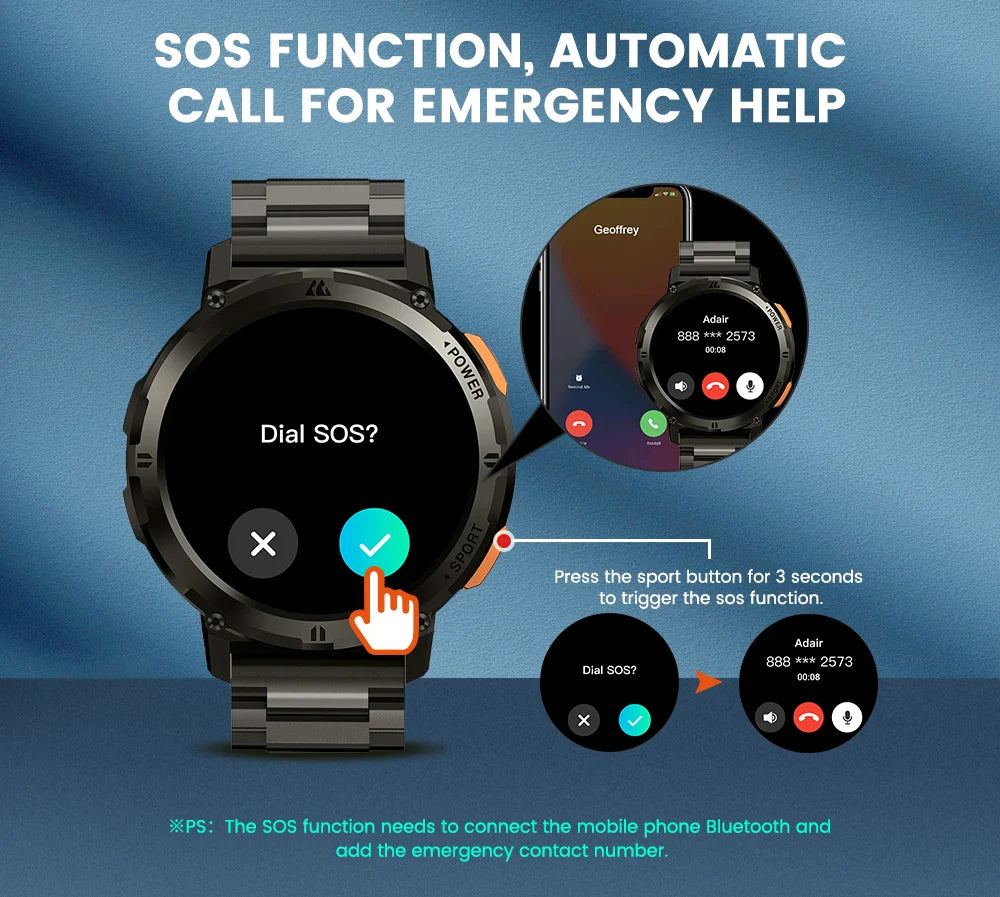 Bluetooth Smart Watch For Men